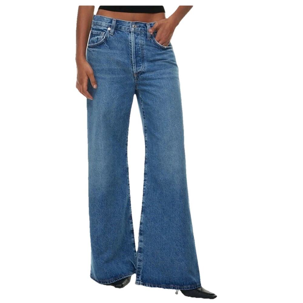 Citizens Of Humanity Classic Blue Wide Leg Jeans - Picture 14 of 16